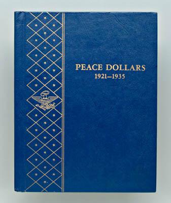 Complete set of U.S. Peace dollars: