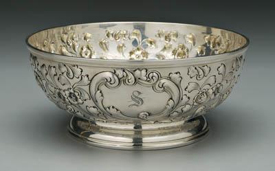 Sterling bowl round with conforming 91890