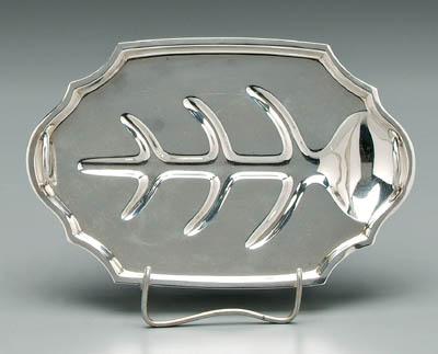 Diminutive sterling tray cartouche 91894