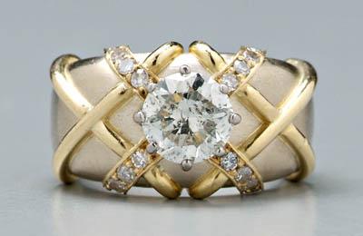 Lady s diamond dome ring centering 918c7