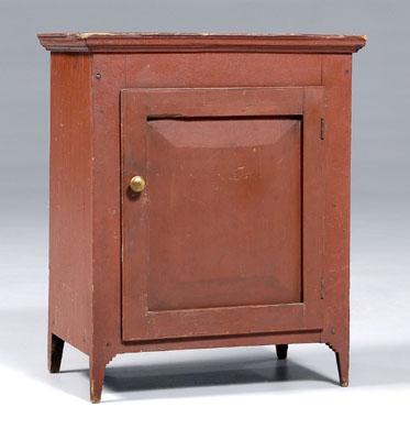 American red painted tabletop cabinet  918f8