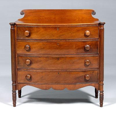 New England Federal mahogany chest  9190b