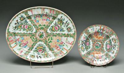 Two pieces Chinese Canton porcelain  9191c