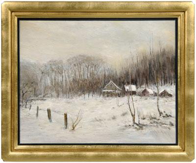 Painting signed S Bruner farm 91950