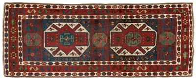 Caucasian rug, two large central