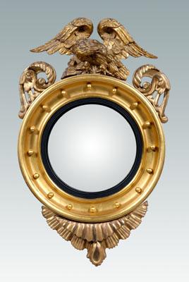 Classical gilt wood girandole mirror  91971