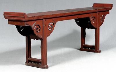 Chinese red lacquer altar table  91dc0
