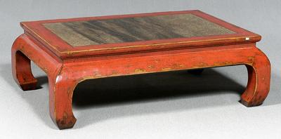 Chinese red lacquered low table  91dc1