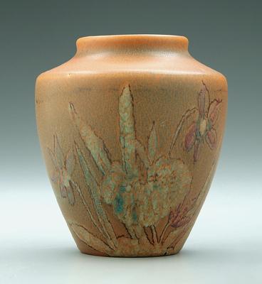 Rookwood vase, floral decoration on