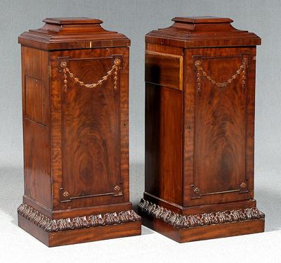 Pair Regency style pedestal cabinets  91def