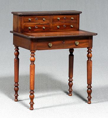 Regency childs desk, mahogany and fruitwood,