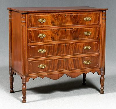 New England Federal mahogany chest  91e1d