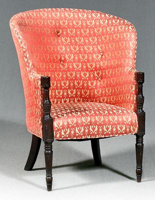 Federal carved barrel back chair  91e22
