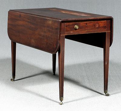 Hepplewhite mahogany Pembroke table,