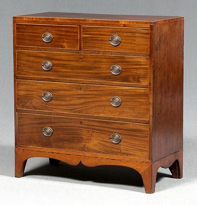 Hepplewhite inlaid mahogany chest  91ea9