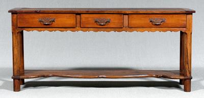 Welsh style fruitwood sideboard,