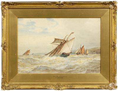 Maritime watercolor F J Aldridge 91ee0