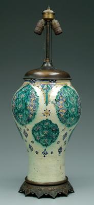 Moroccan vase, earthenware with