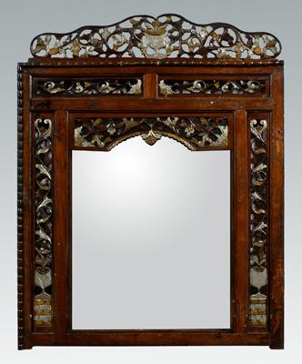 Carved and paint decorated mirror  91ef3