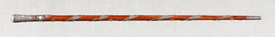 Chinese export swagger stick, mahogany
