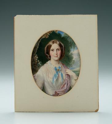 19th century miniature Annie Dixon  91f09