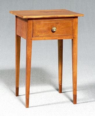 Federal inlaid cherry stand, one