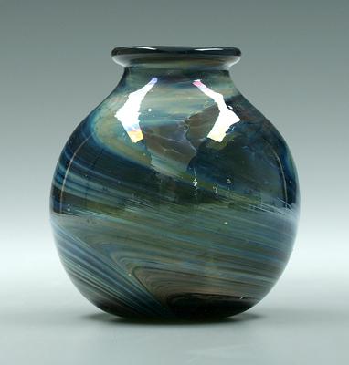 Mark Peiser glass vase swirled 91fa1