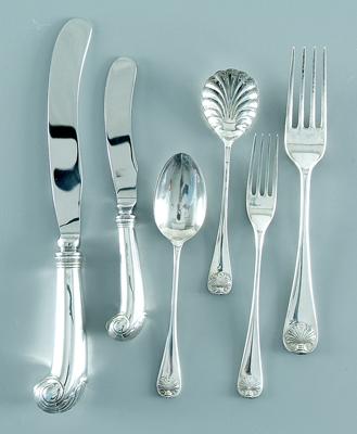 Shell Williamsburg sterling flatware  91fc4