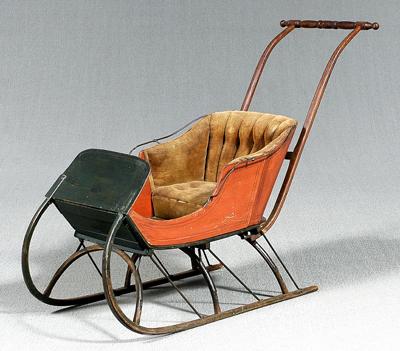 Buggy style push sled, bentwood