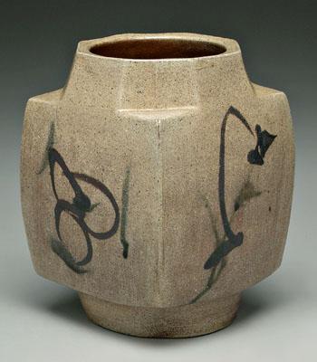 Shoji Hamada stoneware vase Japanese  91c8f