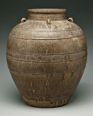 Monumental Chinese style pot stoneware  91c9c