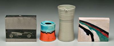 Four pottery vessels, William Wyman