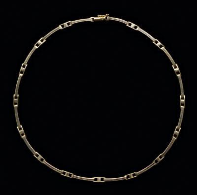 Italian tri-colored gold necklace,