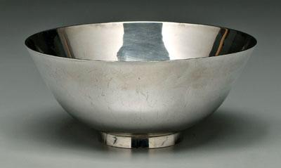 Tiffany sterling bowl, round with