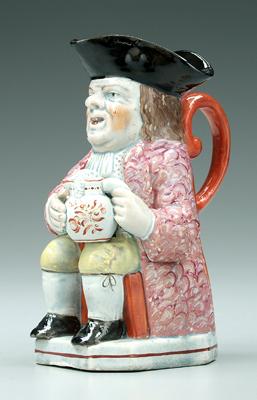 19th century Toby jug, seated man in