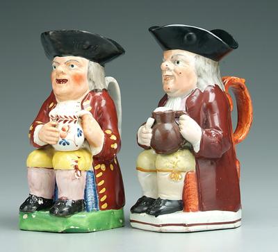 Two 19th century Toby jugs: one
