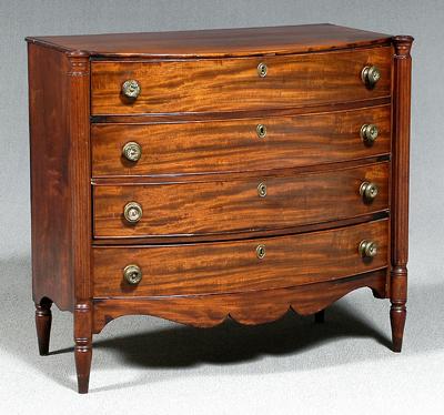 American Sheraton mahogany chest  91d0a