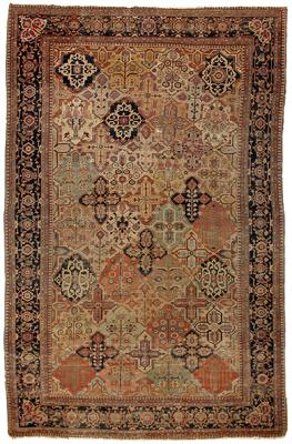 19th century Motasham Kashan rug  91d54