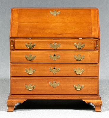 New England Chippendale desk cherry 91d82