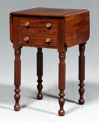 Classical mahogany work table,