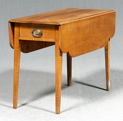 Federal style Pembroke table tiger 91d8a