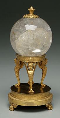 French Empire crystal ball ormolu 92188