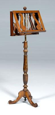 Classical style music stand, mahogany