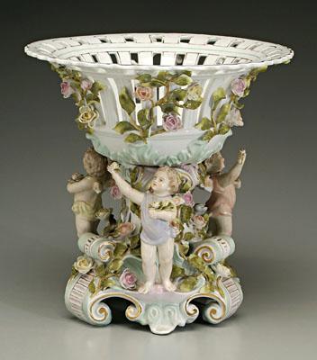 Figural porcelain center bowl,