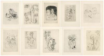 Ten Pierre Bonnard etchings (French,