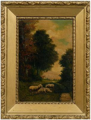 Pastoral landscape painting sheep 921c9