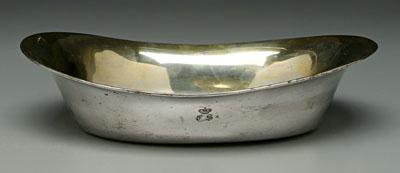 Viennese silver bowl, oval with