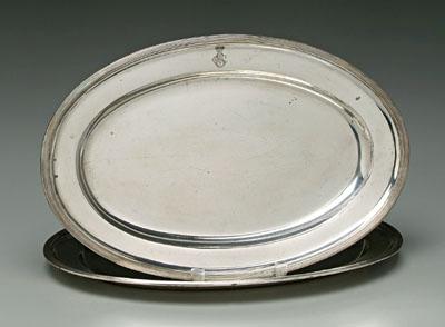 Pair Austro Hungarian silver trays  92221