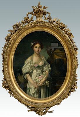 19th century genre painting woman 92233