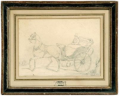 Alfred de Dreux pencil drawing  92241